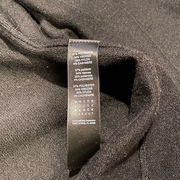 White House Black Market Black Shimmer Bell Sleeve Cardigan - Picture 9 of 9